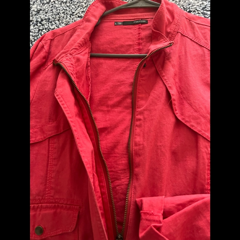 Lightweight Red Jacket - Picture 4 of 4